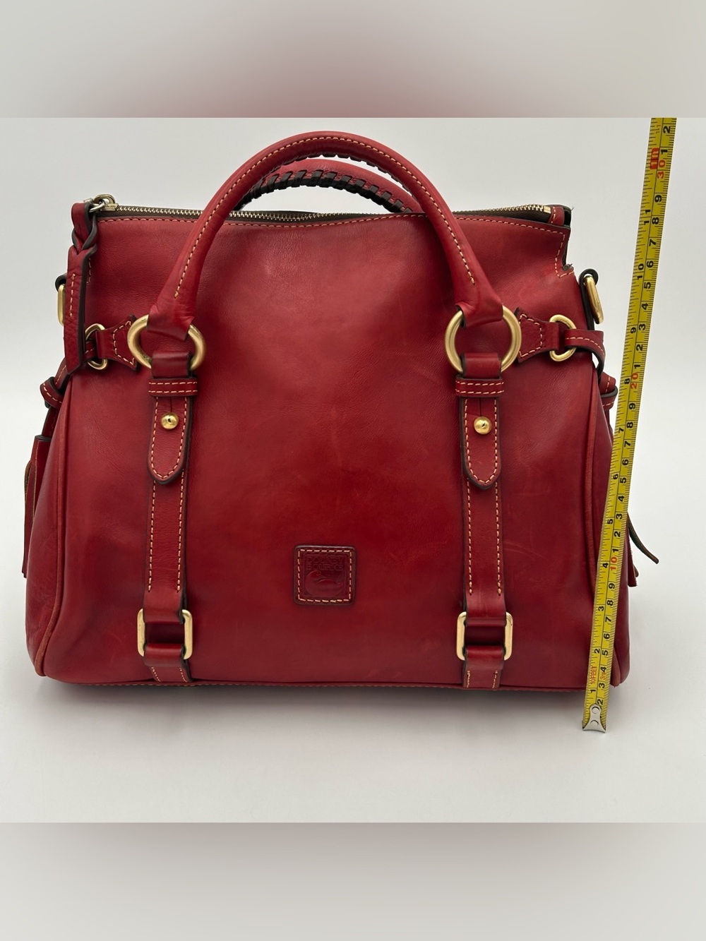 Dooney & Bourke Red Leather Satchel with Matching Wallet - Picture 13 of 16